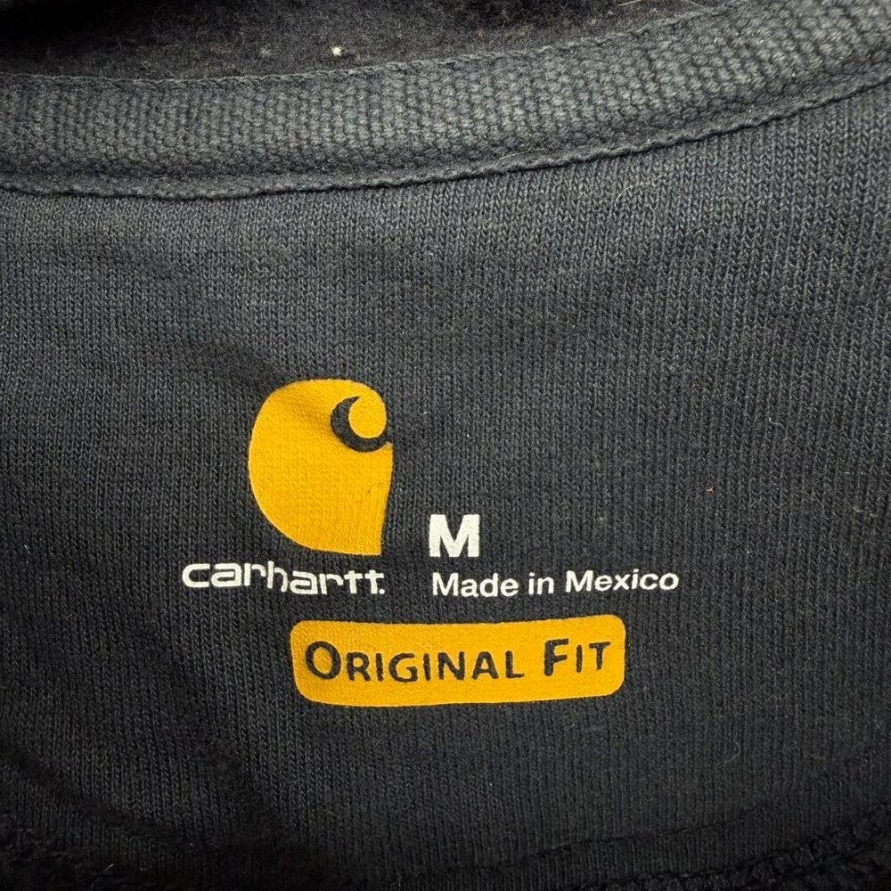 Carhartt Original Fit Medium Full Zip Navy Hoodie - Picture 2 of 4
